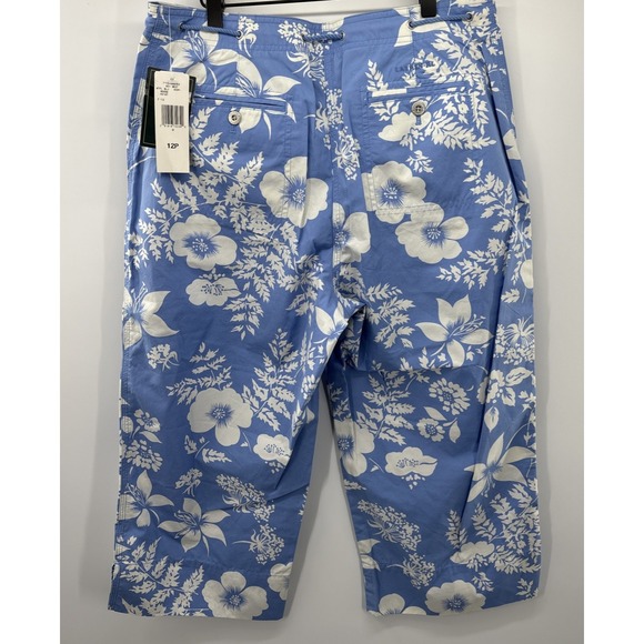 Ralph Lauren Wide Leg Crop Chino‎ Pants w/ Drawstring. Women's 12 Petite NWT - Picture 14 of 16